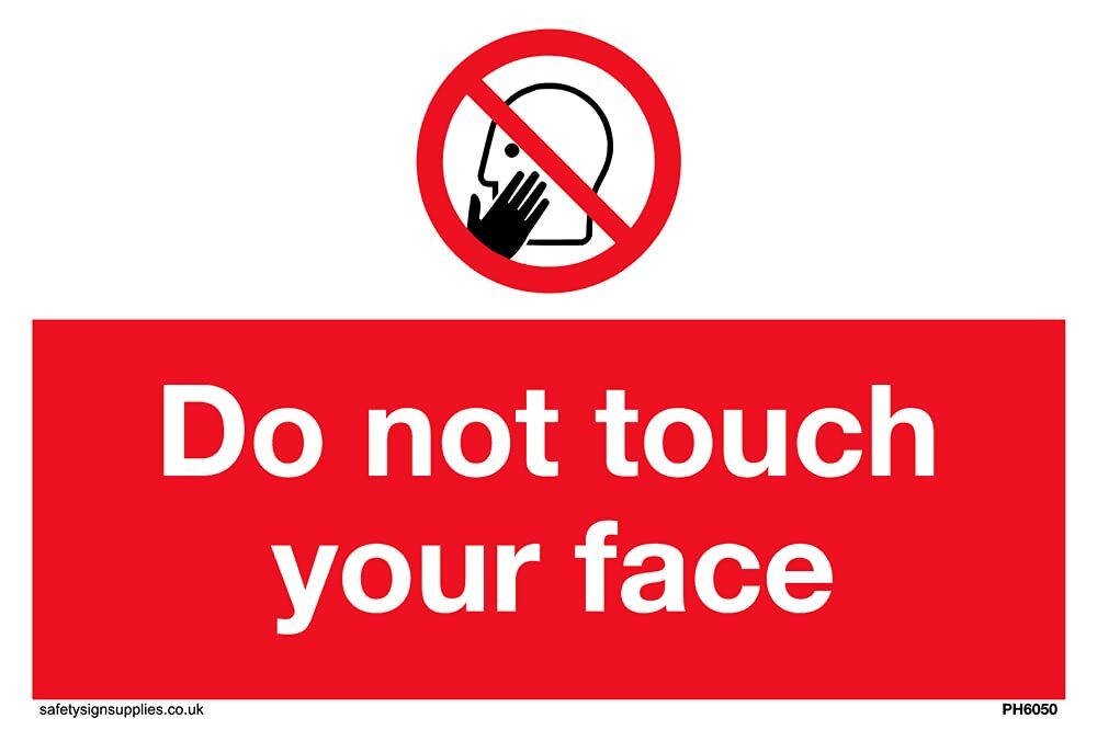 Confezione da 5 – Cartello"Do not touch" – 150 x 100 mm – A6L