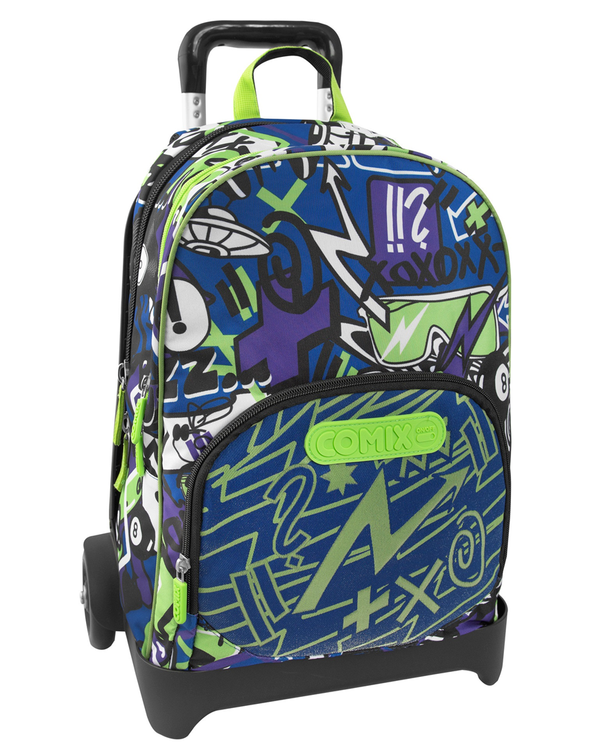Zaino Organizzato Trolley Staccabile Panini Bright Boy | Comix