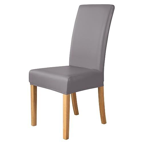 iEventStar Stuhlhussen Kunstleder PU Leder Lederoptik Wasserdicht (r6C)