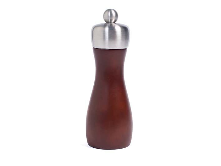 H&h macinapepe/sale in legno scuro cm 15,5