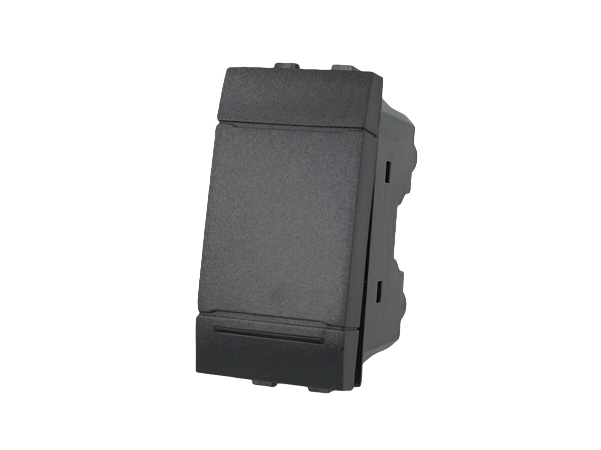 Deviatore 1P 16A Unipolare Nero Compatibile Bticino Living SD80003