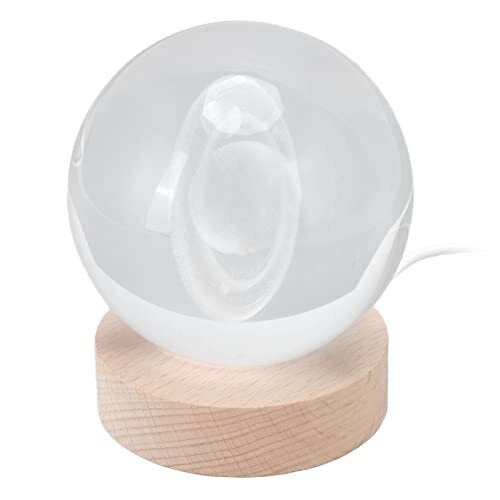 Lampada di Sale, Lampada Luna, Lampada Saturno Luce a Risparmio (o6b)