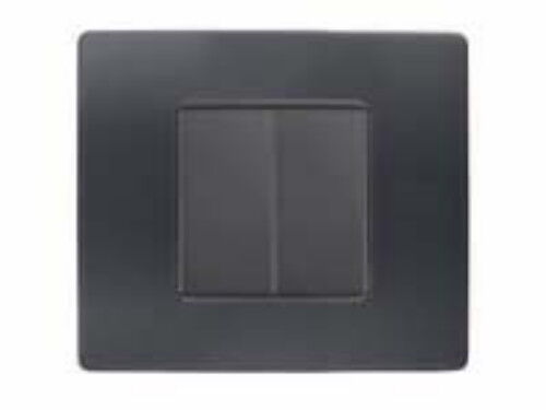 SIMON URMET NEA PLACCA 2 MODULI COLORE ANTRACITE