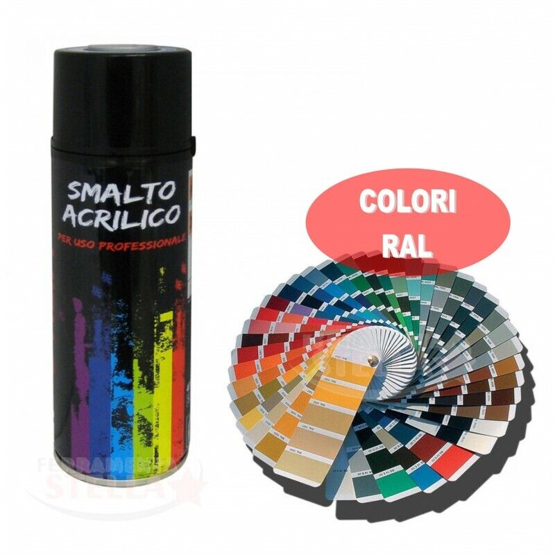 SMALTO SPRAY ACRILICA RAL 1023 GIALLO TRAFFICO BOMBOLETTA PITTURA VERNICE AREXON