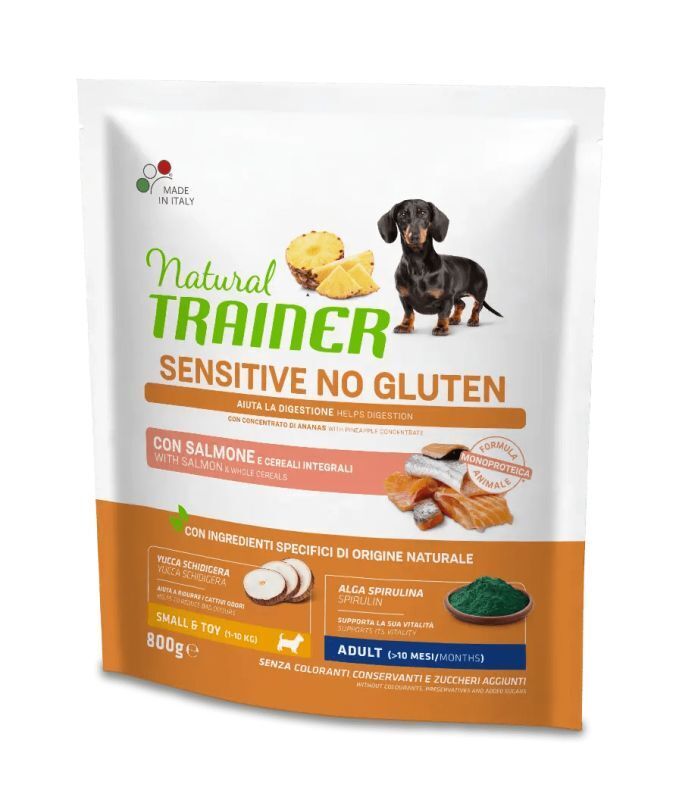Trainer Cane Mini Adult Sensitive no Gluten 800gr Salmone
