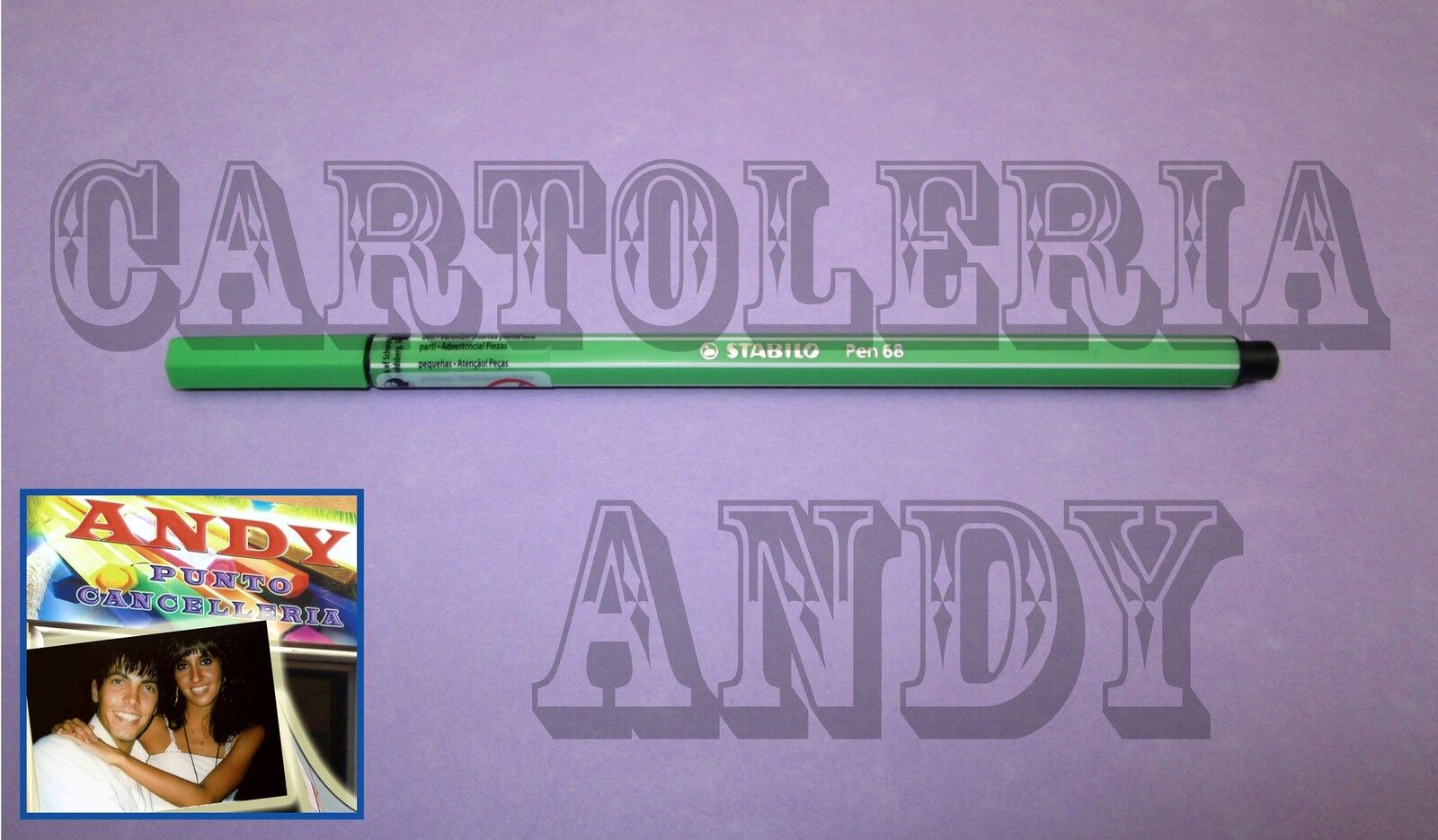 PENNARELLO PEN 68 - STABILO - VERDE FOGLIA - COD. 68/43