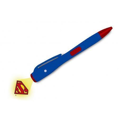 DC COMICS - SUPERMAN LOGO - Penna con Luce Proiettore a Led Simbolo di Superman