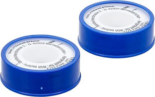 BGS PTFE nastro di tenuta 8582 2 ruoli per 10 Meter lunghezza 12 mm di (k9R)