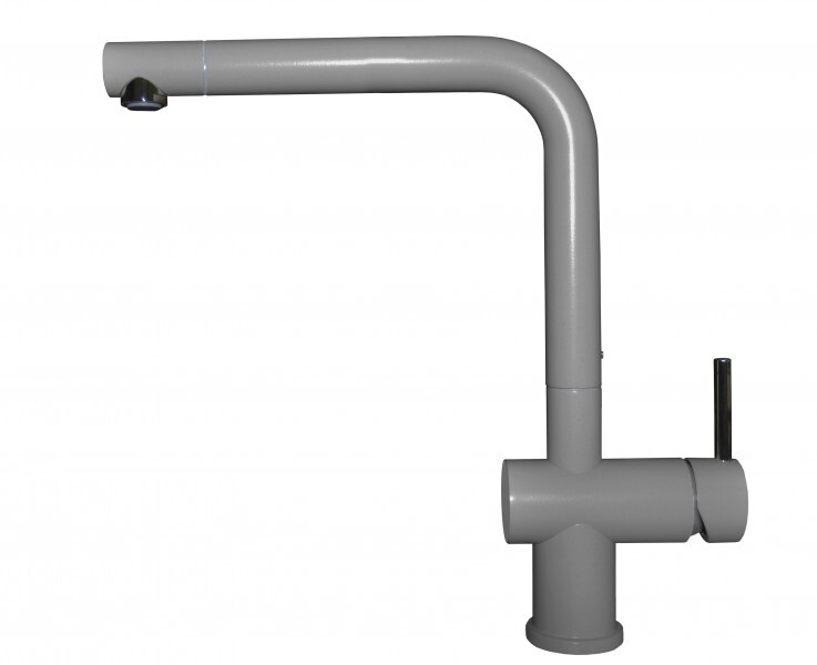 Elleci STREM MGKSTR48 Miscelatore Monocomando Grigio Cemento Granitek