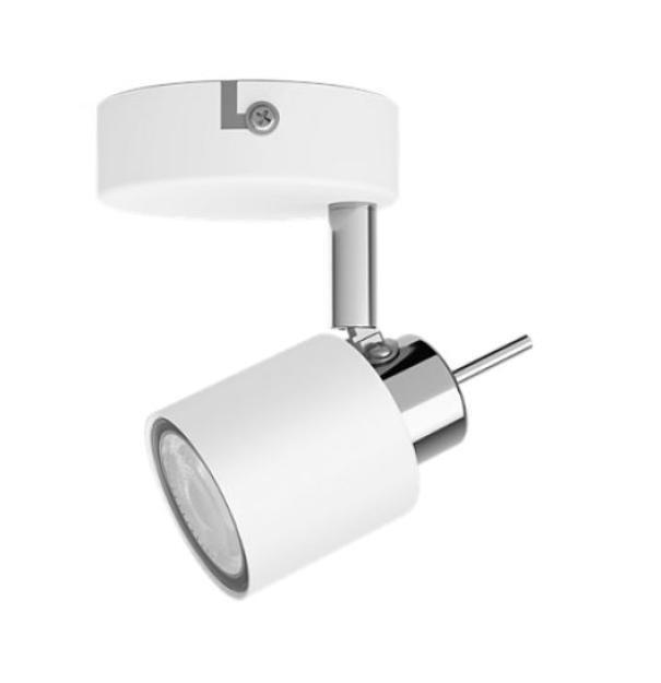 Faretto singolo Philips Meranti in metallo attacco GU10 IP20 bianco - 46529900