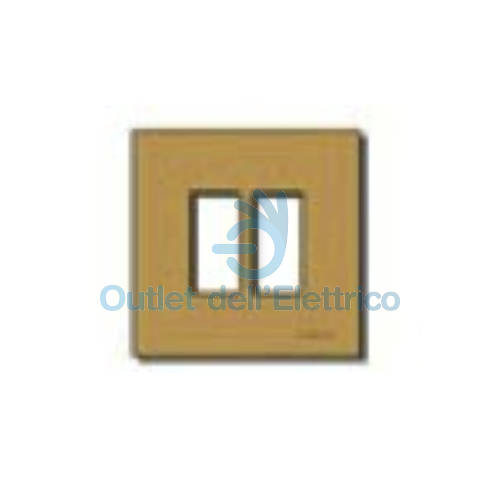 VIMAR PLACCA 2 POSTI A SCATTO PER SCATOLA TONDA D60MM BRONZO 08606.BR SERIE 8000