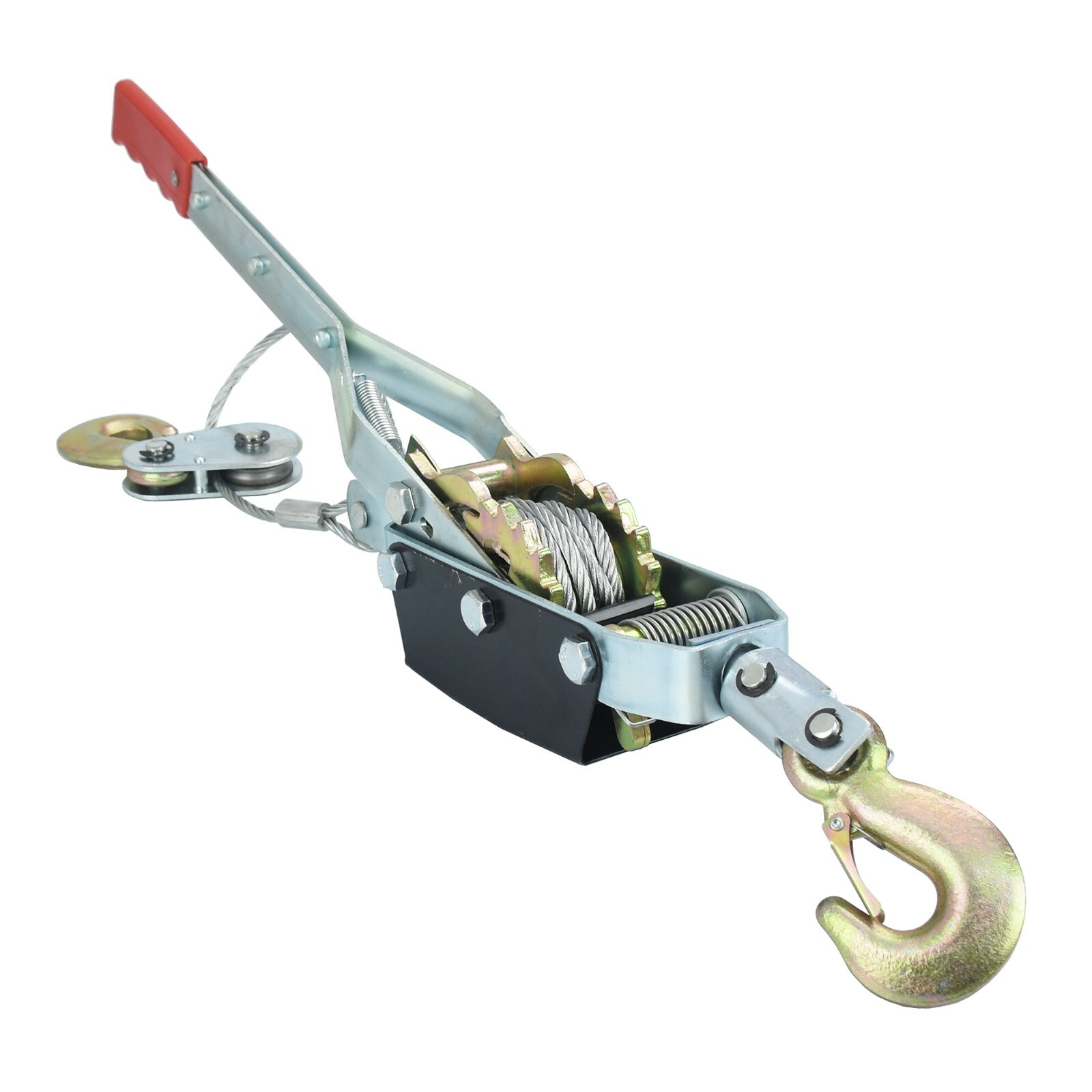 PARANCO MANUALE PULEGGIA ARGANO SOLLEVAMENTO CARICO 4000KG 3M GANCI ACCIAIO