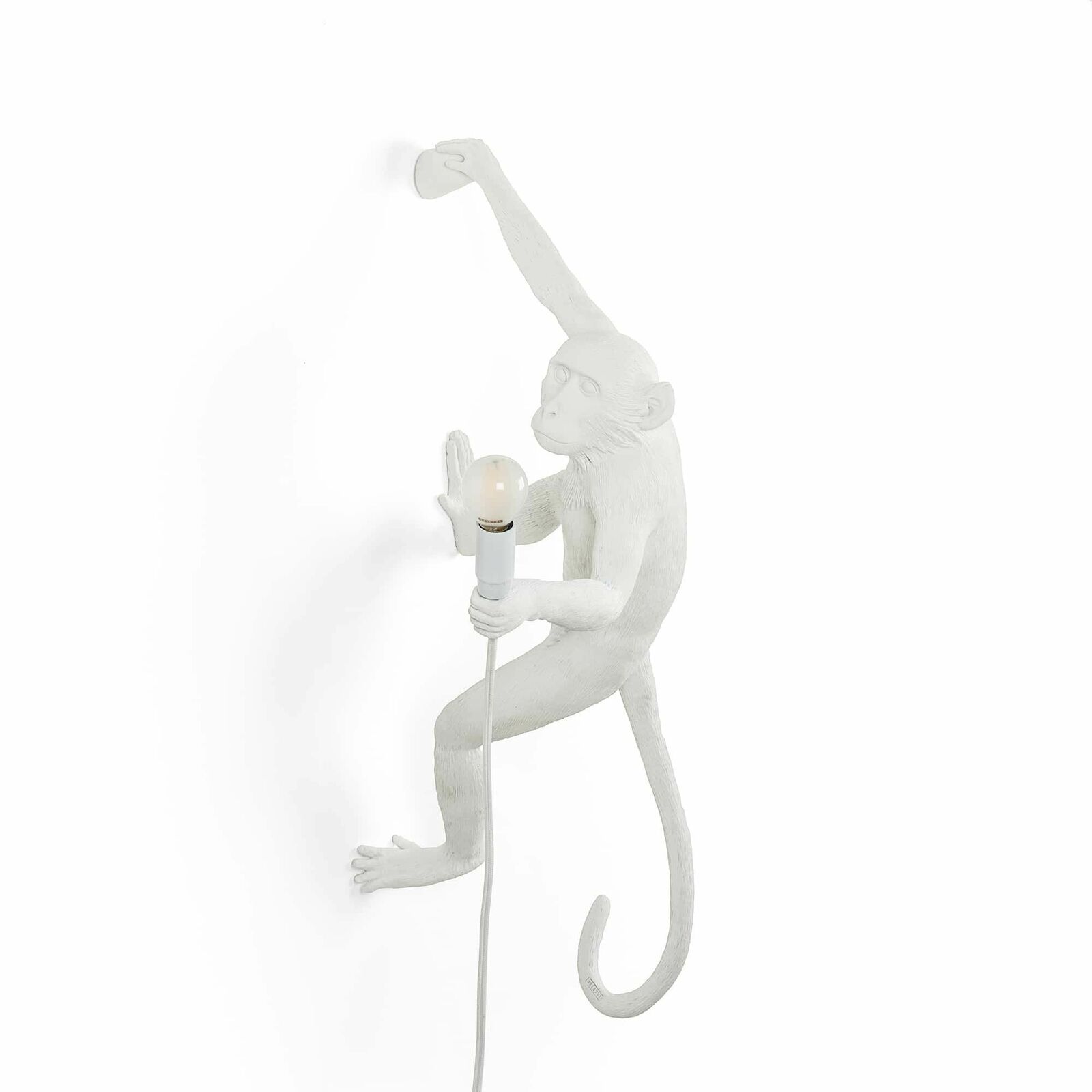 Monkey Lamp hanging lampada da parete di Seletti versione right