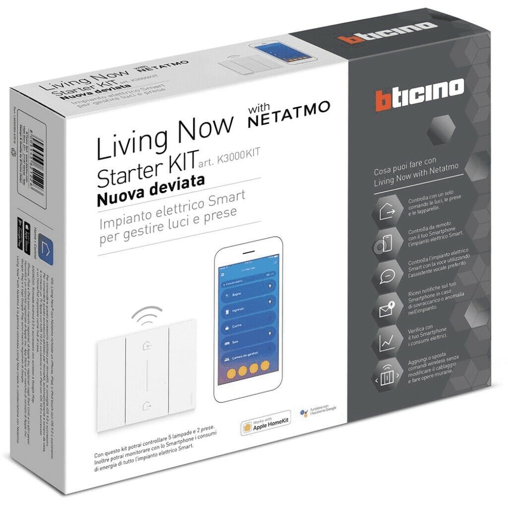 K3000KIT Starter KIT - Bticino Living Now "Nuova deviata" Domotica 