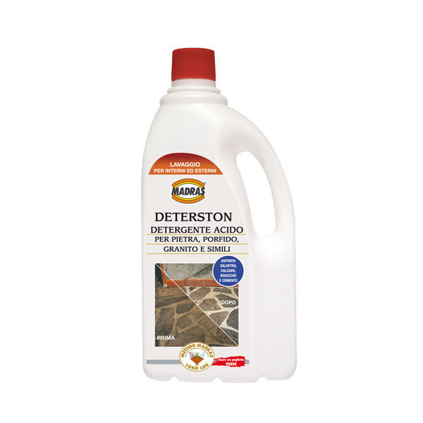 DETERSTON MADRAS 1LT DETERGENTE PAVIMENTI ACIDO PIETRA PORFIDO GRANITO BOIACCA C