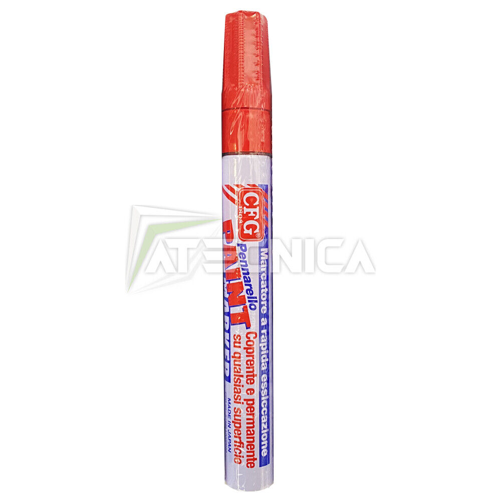 Pennarello marcatore rosso indelebile universale CFG J00150