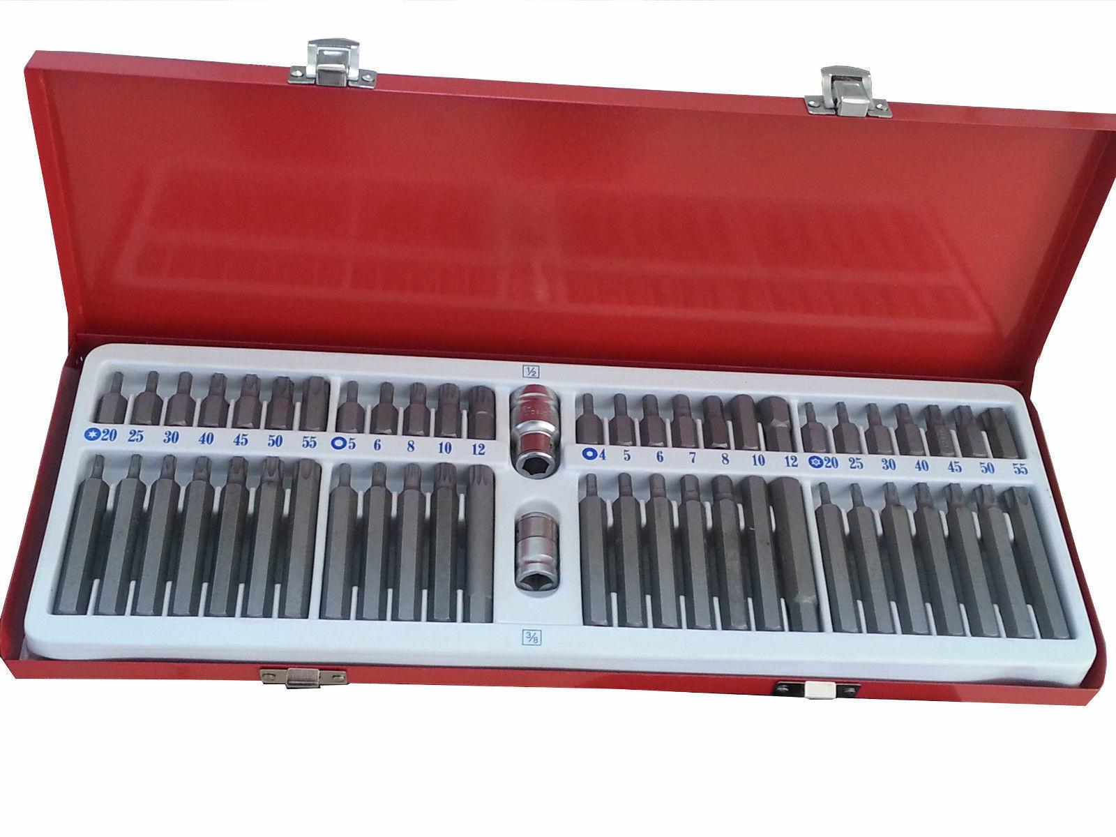 INSERTI CHIAVI BUSSOLE TORX SET 54 PZ- inserto meccanica - TORX XZN ESAGONALE
