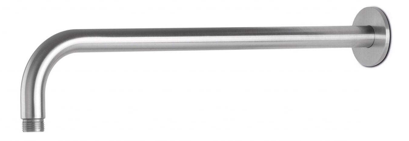Braccio Soffione Doccia Tondo 40 cm in Acciaio Inox Satinato Nilo