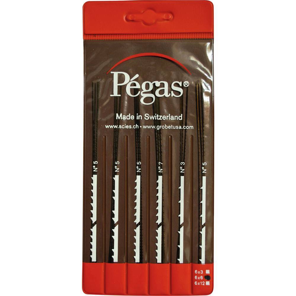Pegas PS906x6DI 1 KIT Laubsageblatter-Set 6pz.