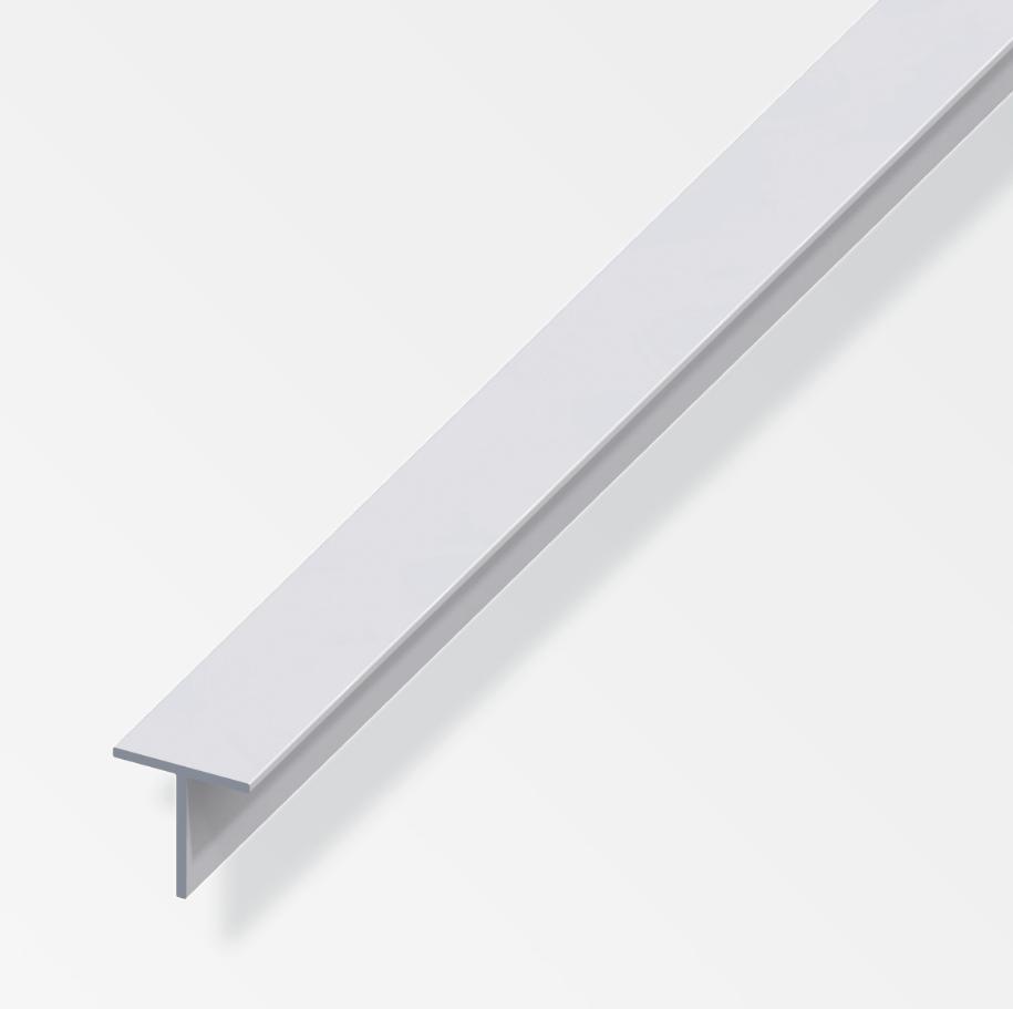 Profilo a T Alfer Aluminium 15x15x1.5mm lunghezza 1m argento - 01090