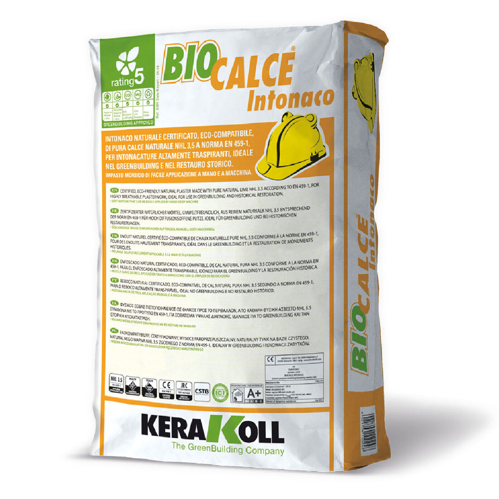 Kerakoll BIOCALCE INTONACO naturale certificato di pura calce 25 kg