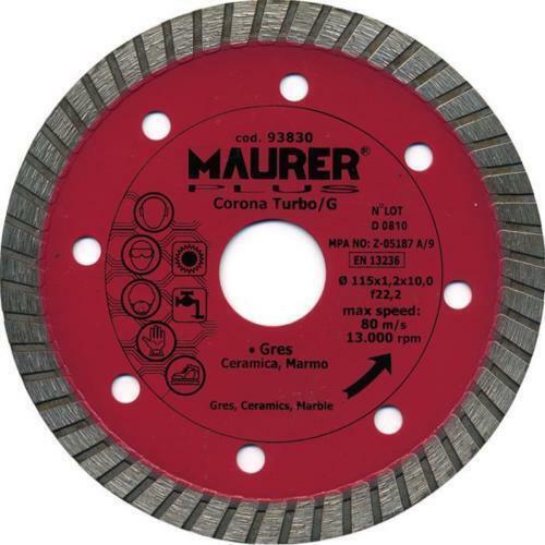 DISCO DIAMANTATO PER FLEX SMERIGLIATRICE ACORONA CONTINUA 115 MM PER GRES (28976