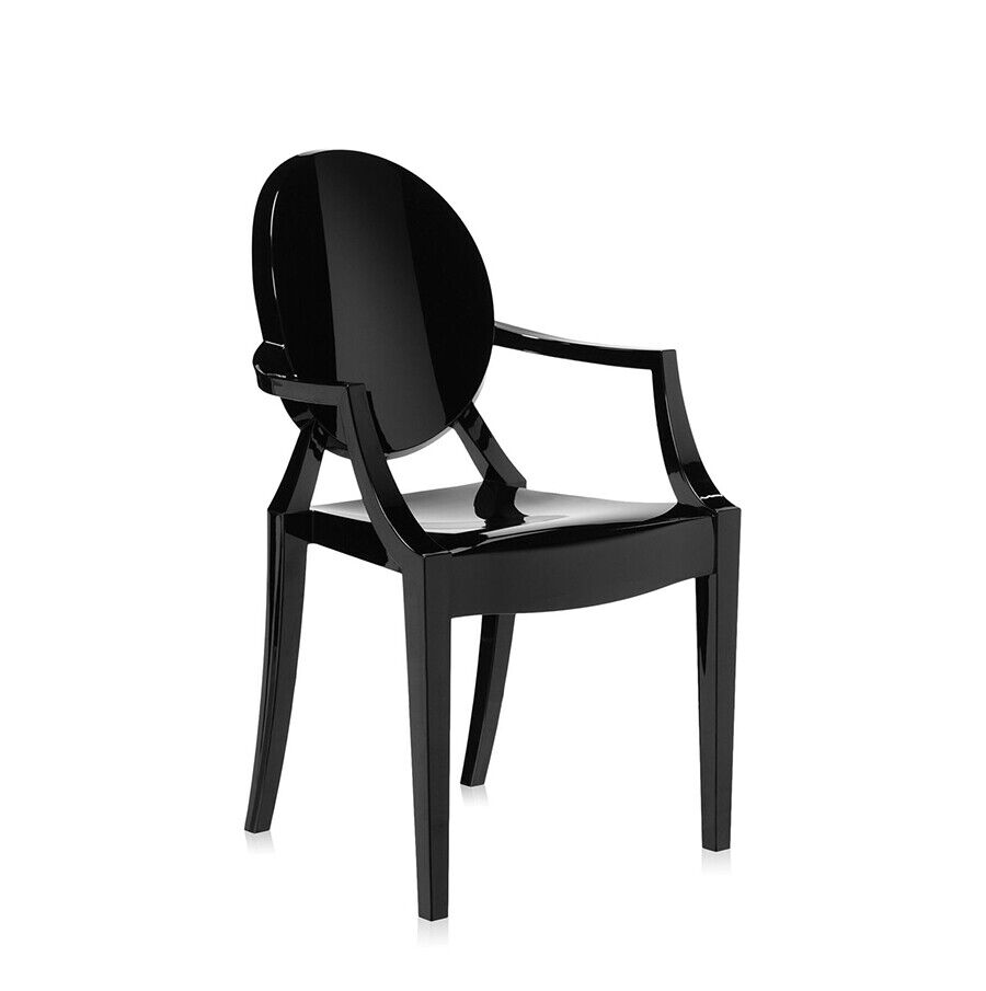 KARTELL sedia per bambini LOU LOU GHOST nero lucido