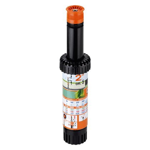 IRRIGATORE POP-UP STATICO REGOLABILE 'Art. 90019' alzo cm 10 - 6 lt/min.