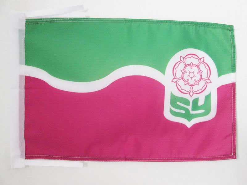 BANDIERA CONTEA DI SOUTH YORKSHIRE 45x30cm - BANDIERINA COUNTY OF YORK - INGHILT