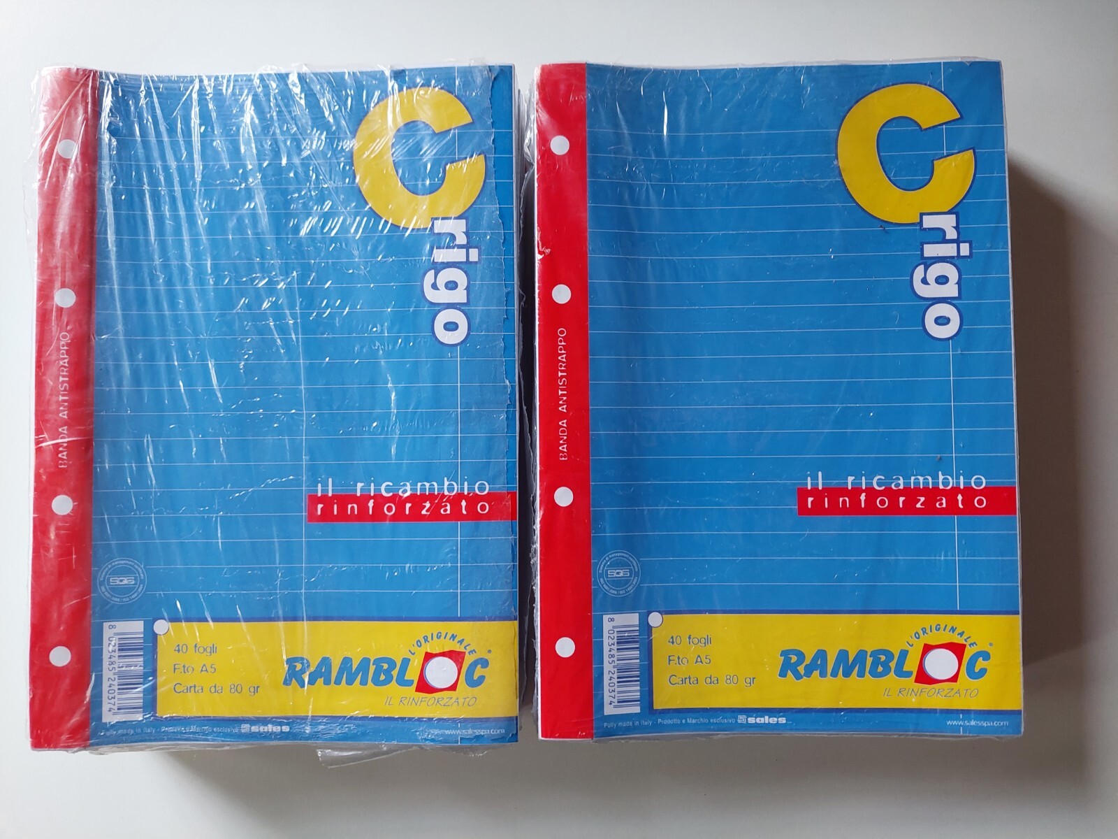 Rambloc - 20 Ricambi Rinforzati A5 Rigo C Nuovi Sigillati