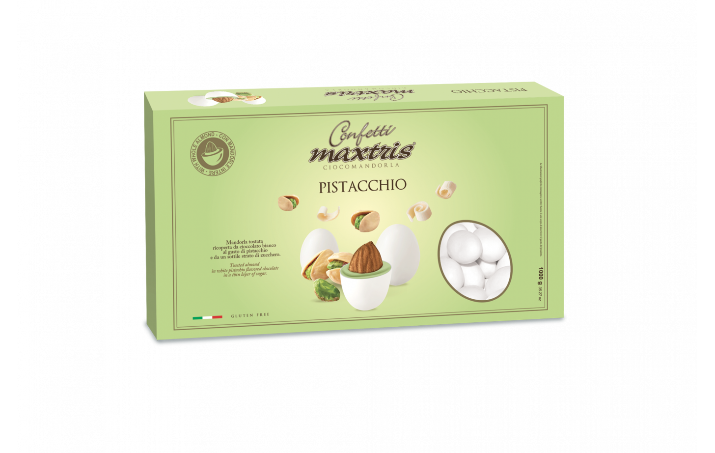 Confetti Maxtris Tenerezze al Cioccolato Pistacchio 1 Kg