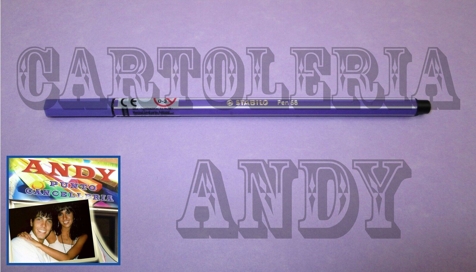 PENNARELLO PEN 68 - STABILO - VIOLA - COD. 68/55