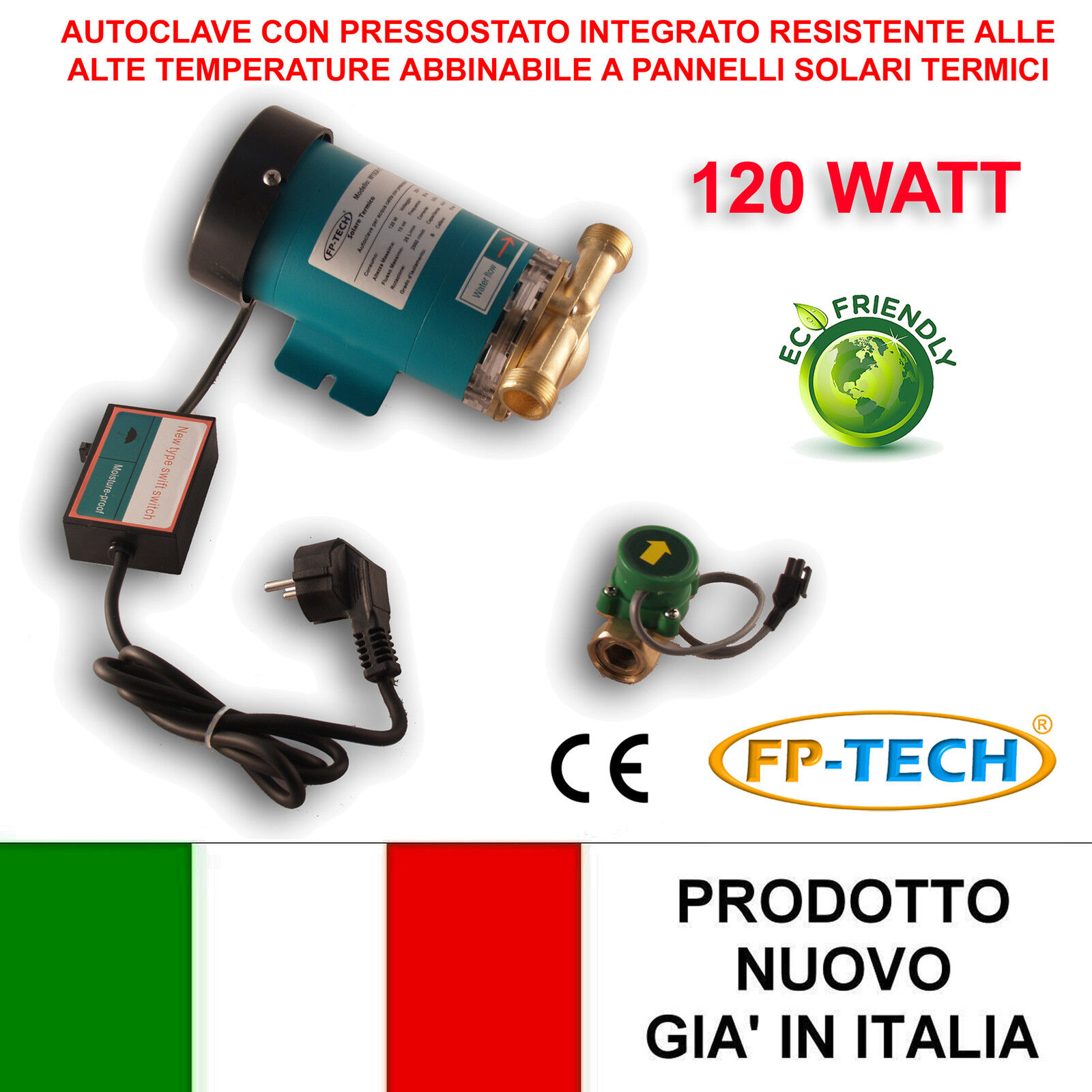 AUTOCLAVE ALTA TEMPERATURA CON PRESSOSTATO PER PANNELLO SOLARE TERMICO 120W 15 M