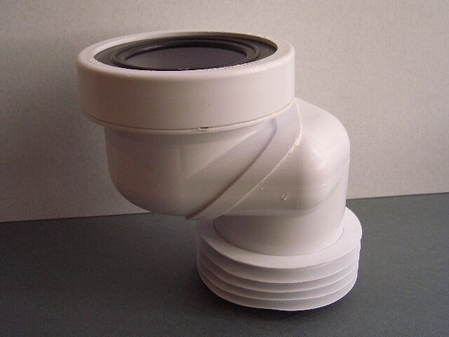ECCENTRICI VASO IN POLIPROPILENE BIANCO PER SCARICHI WC CM.13