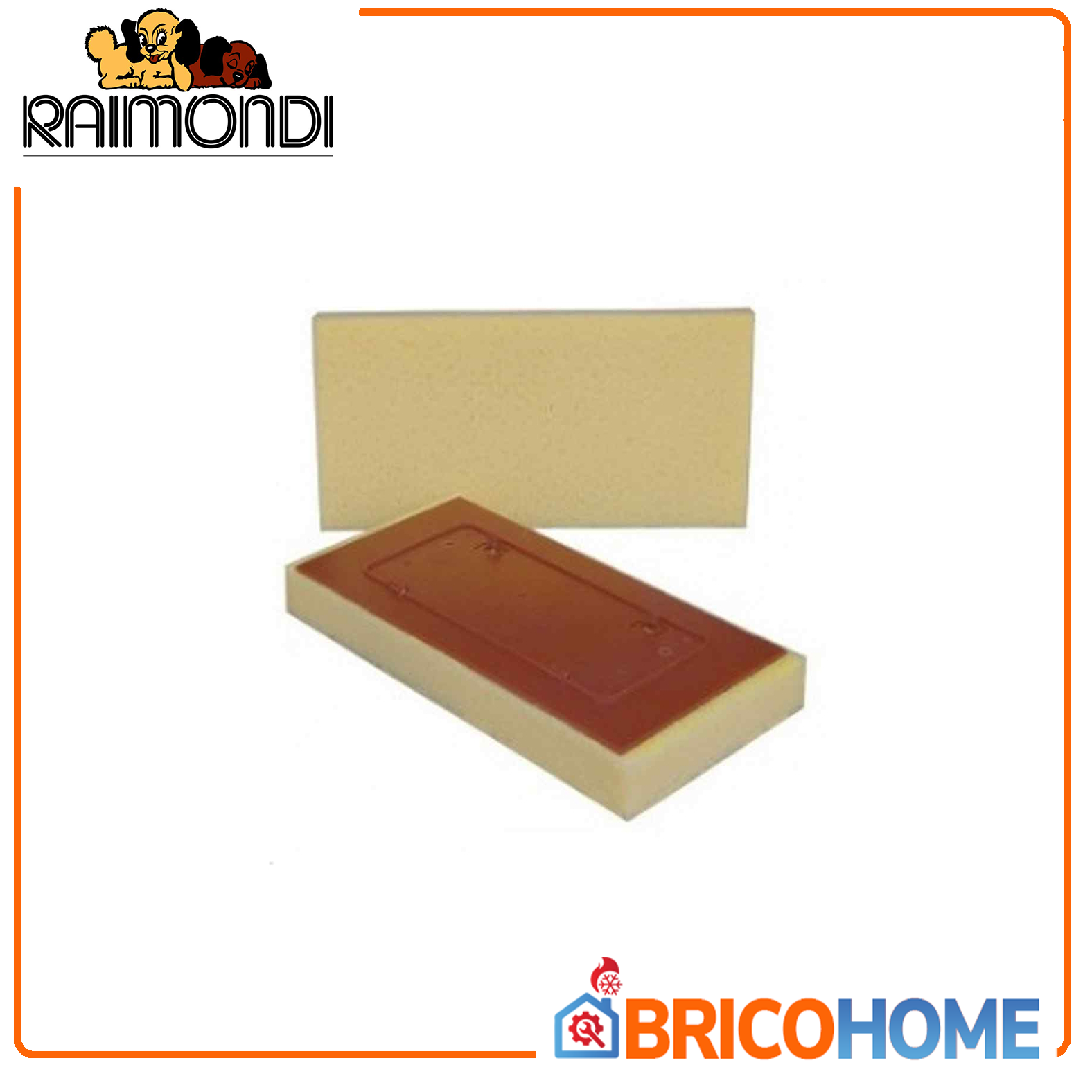 Spugna di ricambio per pulitura bianca cm 17x34 - "Sweepex" Raimondi