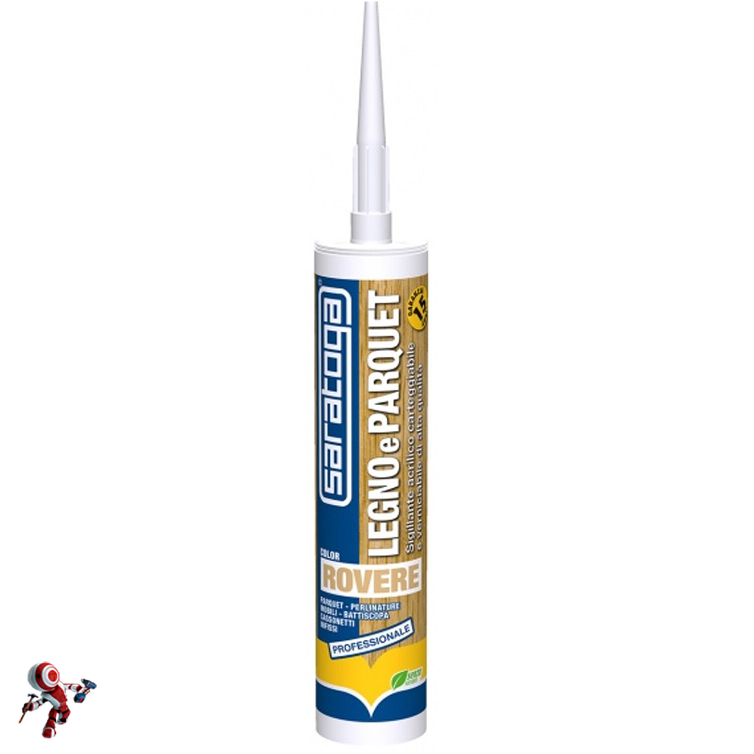 Saratoga Sigillante Acrilico monocomponente duro-elastico 310 ml col. Rovere