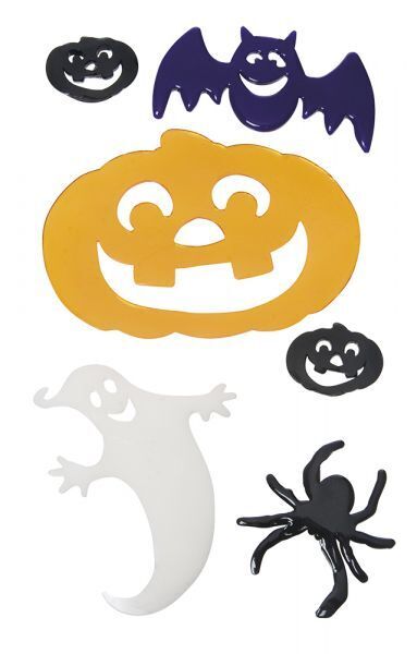 HALLOWEEN HORROR PARTY DECORAZIONE IN GEL STICKER PER PORTE E FINESTRE