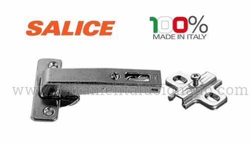 CERNIERA CERNIERE SALICE A CONTROCOLLO PER ANTE CUCINA FORO MM.35 CON BASETTA
