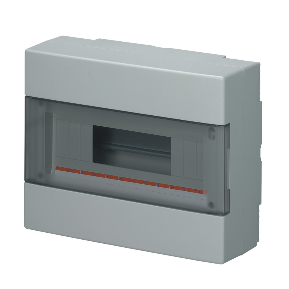 CENTRALINO DA PARETE IP40 PORTELLA TRASPARENTE 12 MODULI  - ELETTROCANALI SER...
