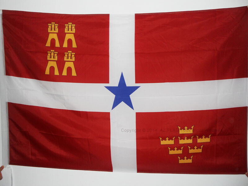 BANDIERA MURCIA INDIPENDENTISTA 150x90cm - BANDIERA MURCIA NAZIONALISTA 90 x 150