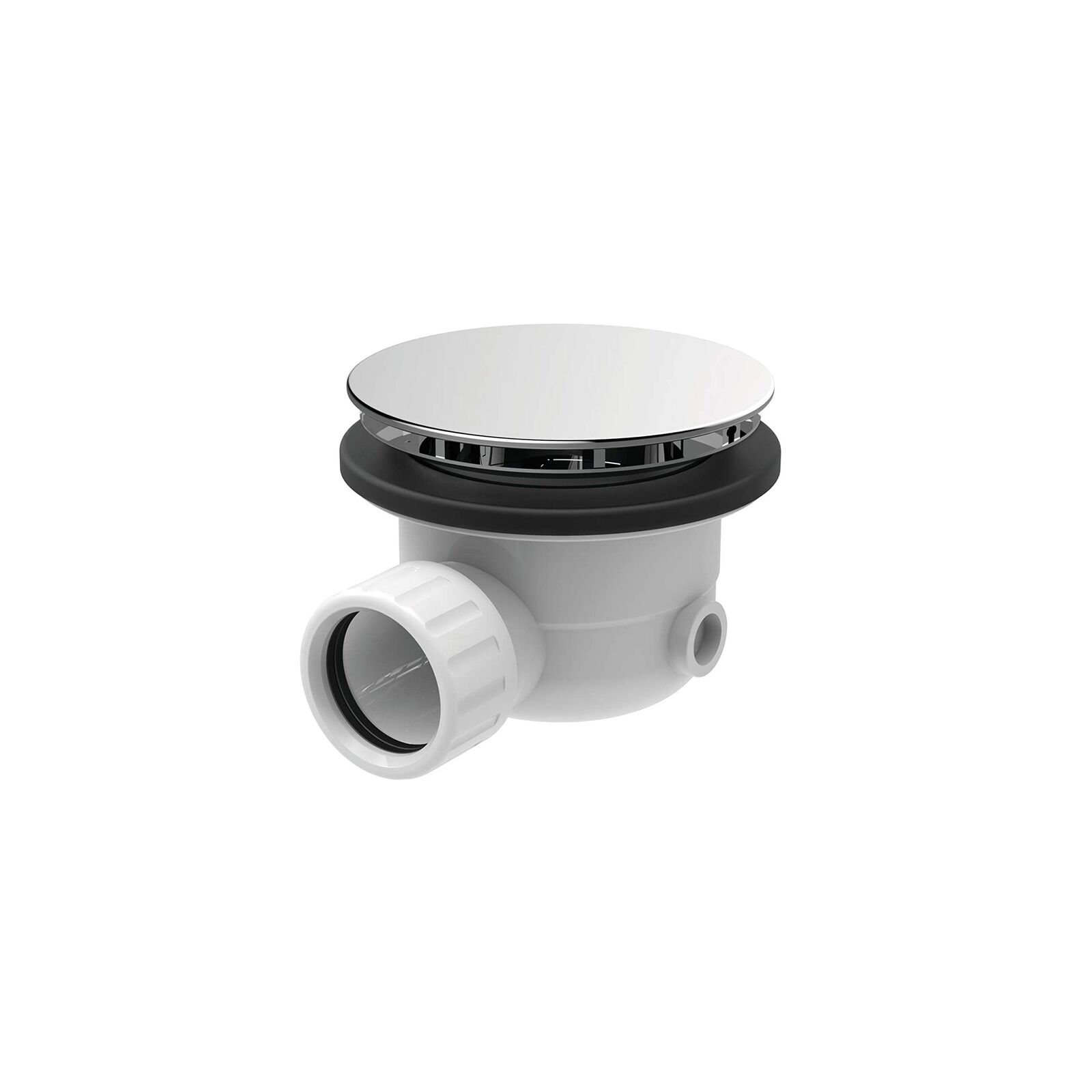 Ceramica Dolomite T8520AA Piletta Doccia con Coperchio in ABS Piatto, Cromo