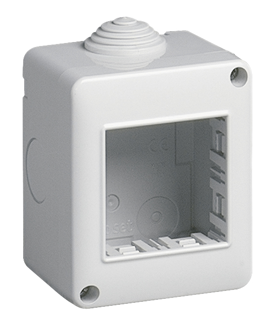 CONTENITORE SCATOLA DA PARETE VIMAR 14802 IP40 2 MODULI ESTERNO INTERNO CIVILE