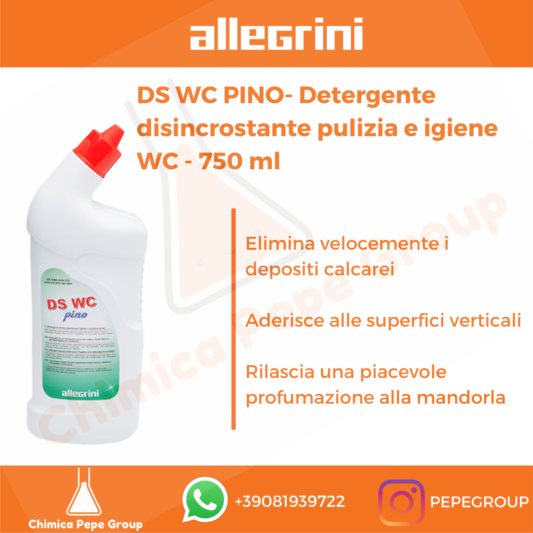DS WC PINO 750ml Allegrini - Detergente DISINCROSTANTE WC
