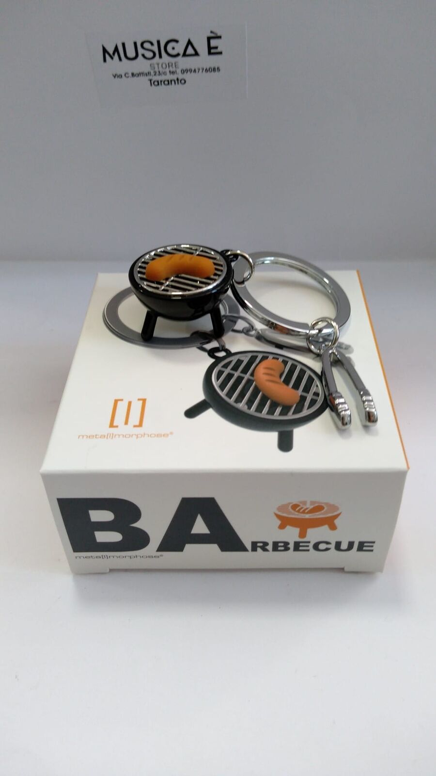 PORTACHIAVE BARBECUE ACCIAIO
