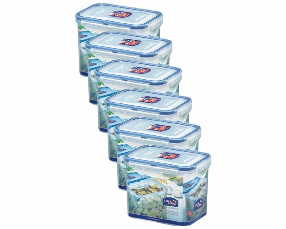 Lock & Lock HPL - Set di 6 Contenitori per Alimenti, 1,0 Litri (q4u)