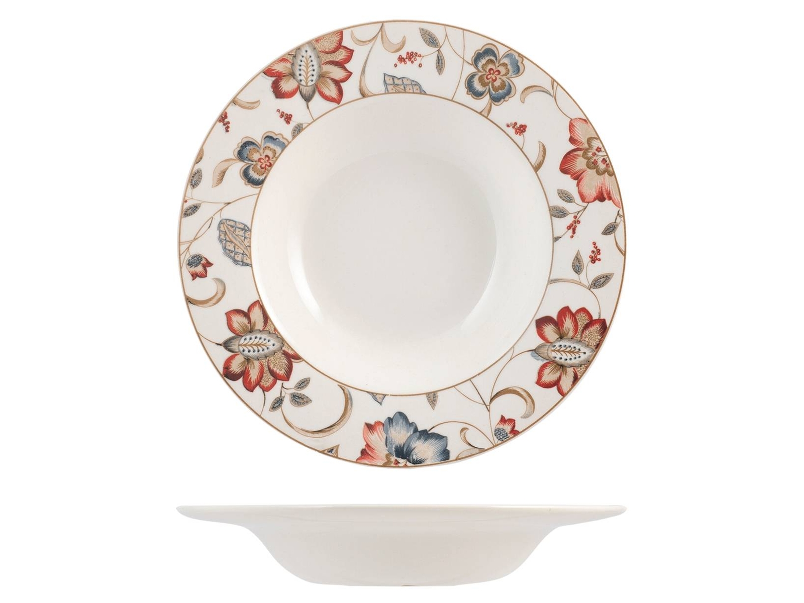 CHURCHILL Set 6 Piatti Fondi Jacobean Cm 23