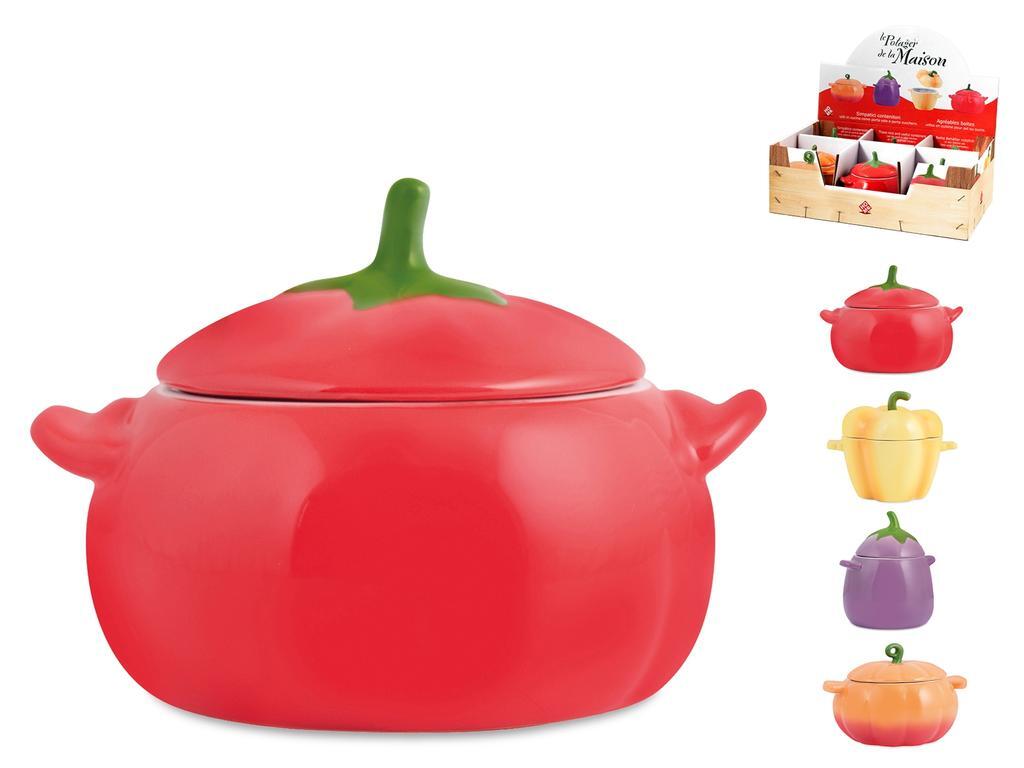 HOMe Casseruola In Ceramica Ortaggi Cm 12