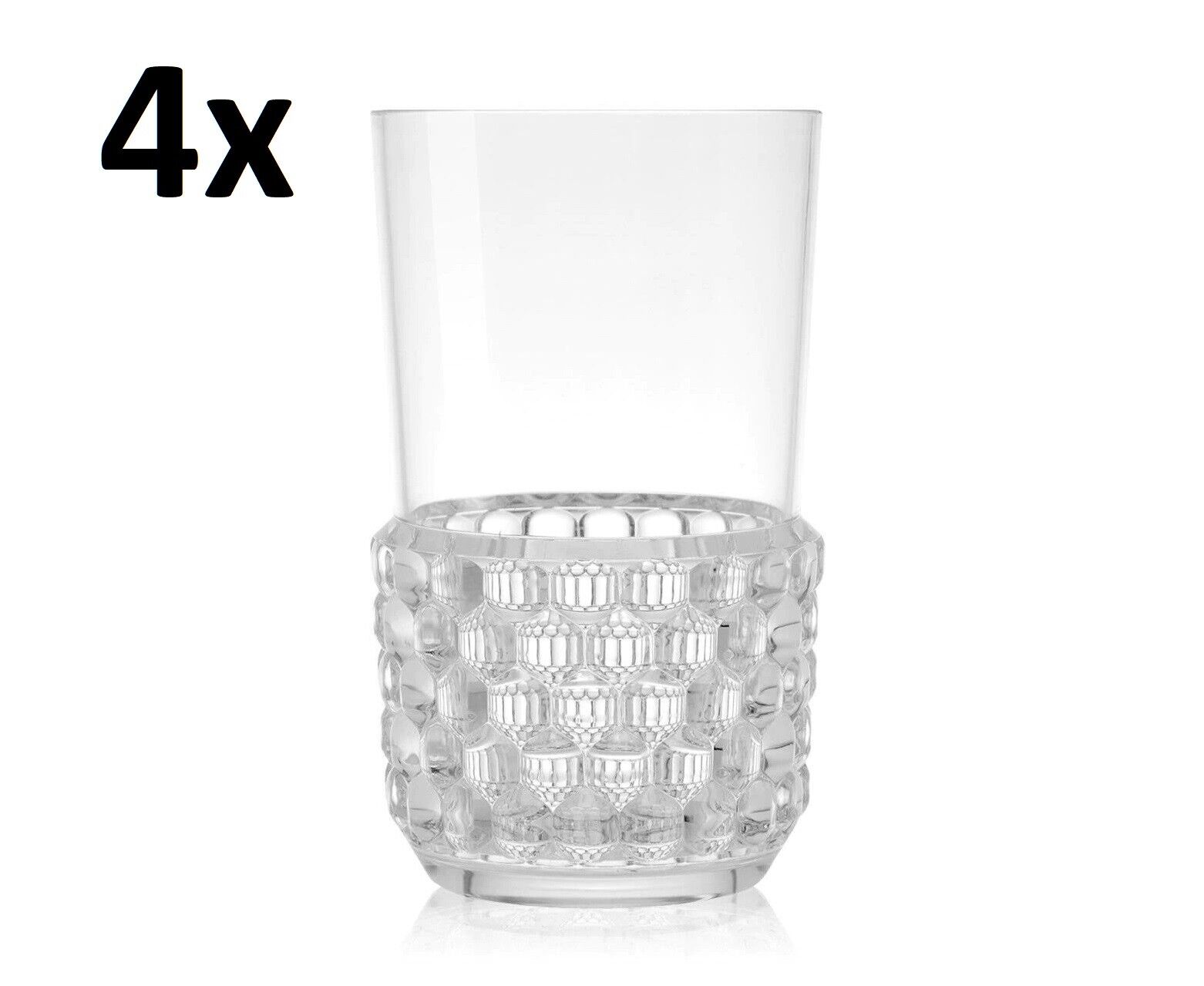KARTELL JELLIES FAMILY BICCHIERE LONG DRINK 1491 PLASTICA POLICARBONATO SET DA 4