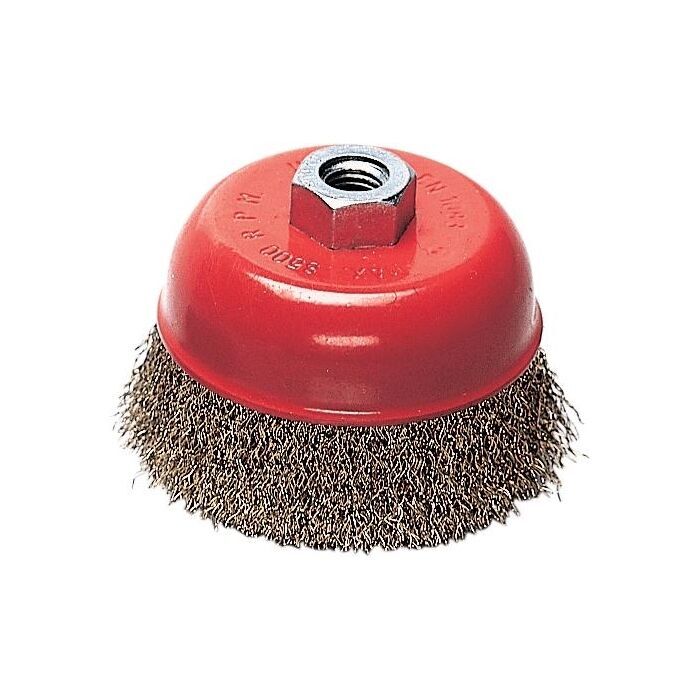 Spazzola a Tazza per Smerigliatrice Filo acciao 0,3 mm Ø 80X27 mm Filetto 14Ma