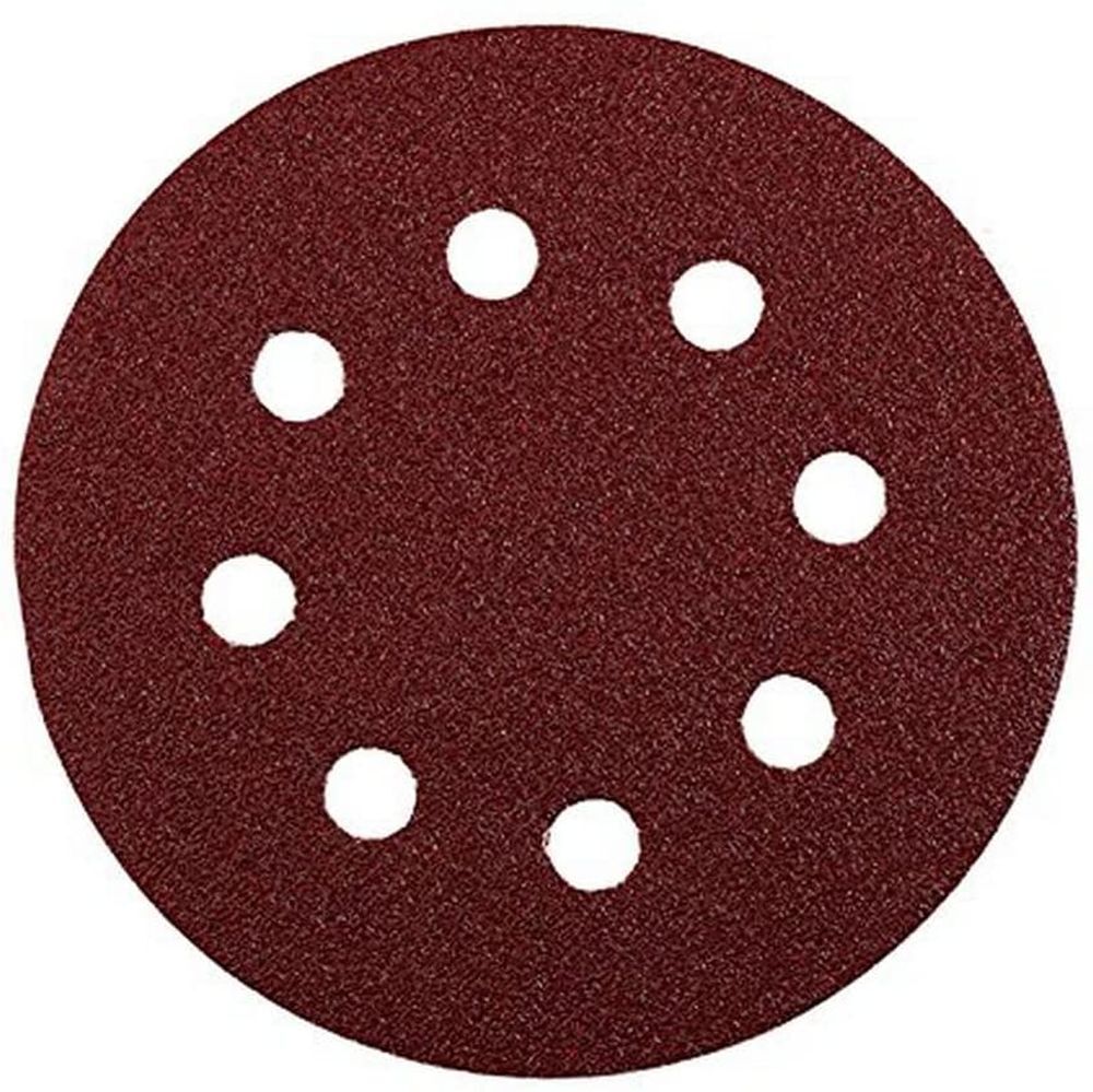 KWB Disco Abrasivo Forato 125mm 5 Pezzi Grana 60